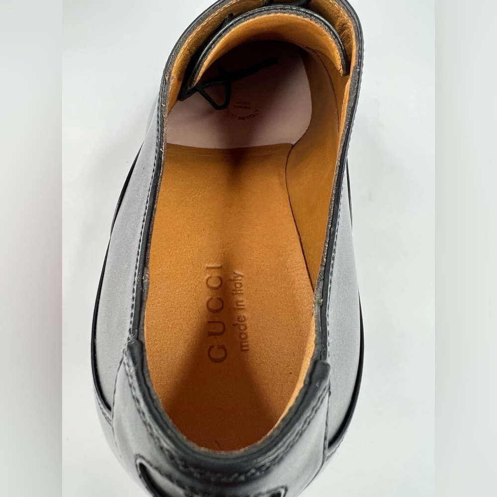 Gucci Adel Oxford Leather GG Logo Lace-up Loafers UK 12.5 - US 13 - EU 46.5 - Picture 9 of 11